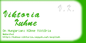 viktoria kuhne business card