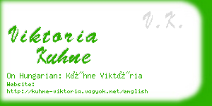 viktoria kuhne business card